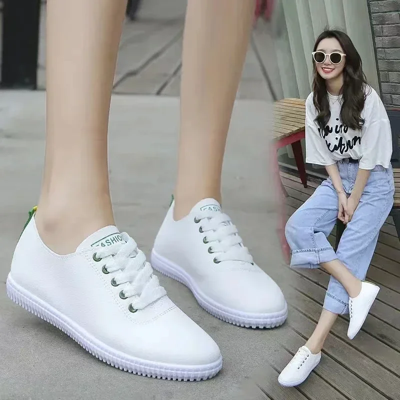 Women Shoes Summer 2024 Spring Women White Casual Shoes Breathable Flats Fashion Breathable Women Sneakers
