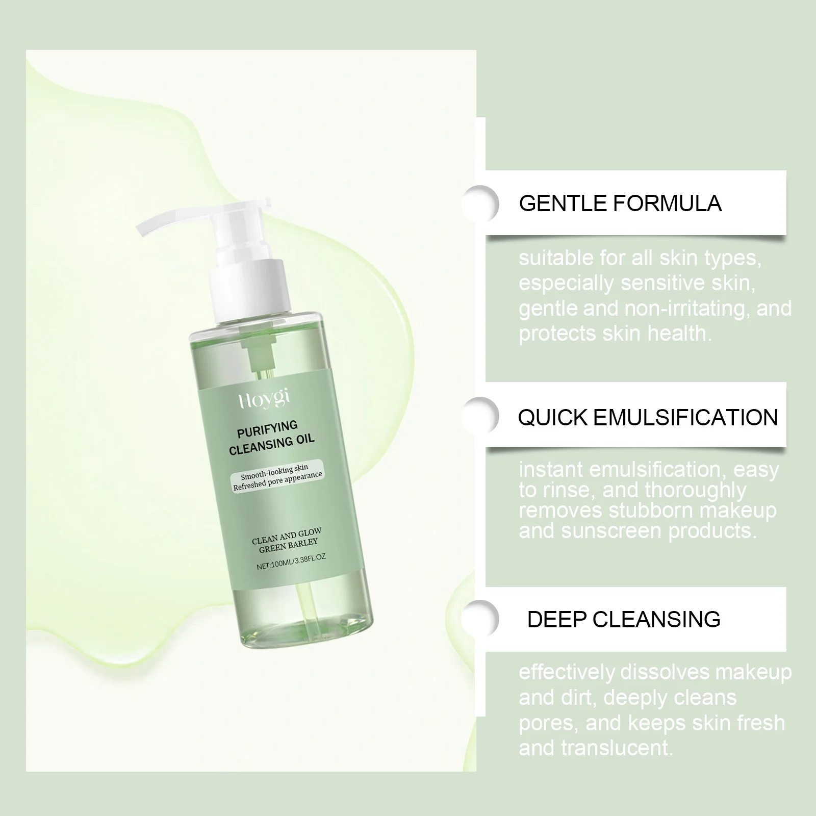 زيت إزالة المكياج لتنقية المسام وتقليص زيت تنظيف منعش غير مهيج وإزالة الرؤوس السوداء وزيت البشرة المهدئ #4