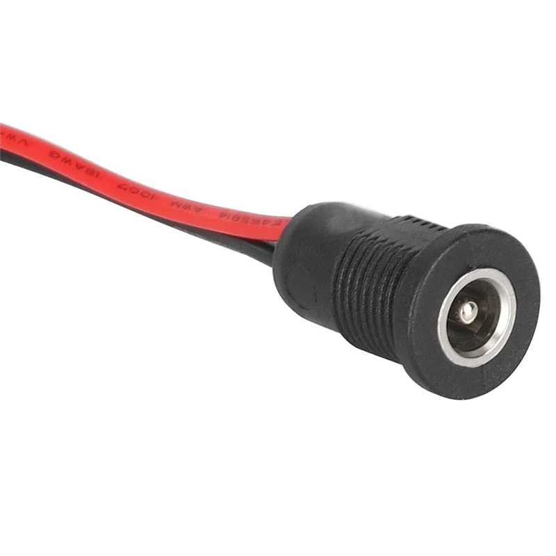 

High Quality-50V DC 5.5X2.1Mm DC Power Socket Panel Mount Connector With Metal Nut Buckle