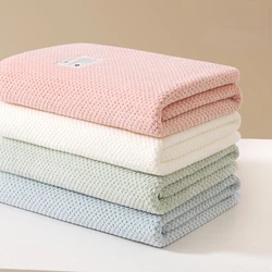 Soft Fleece Baby Bath Towel Newborn Baby Blanket Thick Absorbent Children's Bathing Beach Towels Infant Swaddle Wrap