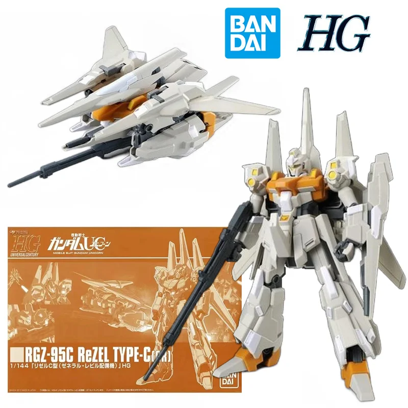 Bandai PB HG 1/144 RGZ-95C ReZEL TYPE-C GR 14Cm Anime Original Action Figure Gundam Assemble Model Toy Birthday Gift Collection