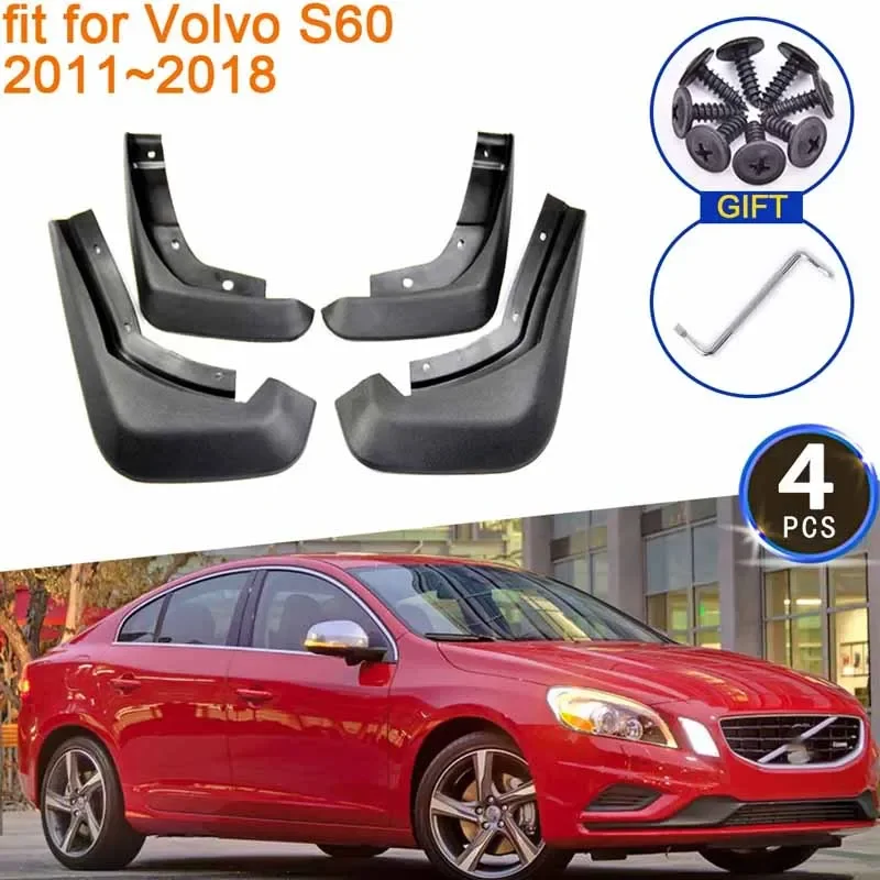 

for Volvo S60 2011 2012 2013 2014 2015 2016 2017 2018 Mud Flaps Mudguards Anti-splash Fender Grade Front Rear Wheels Accessories