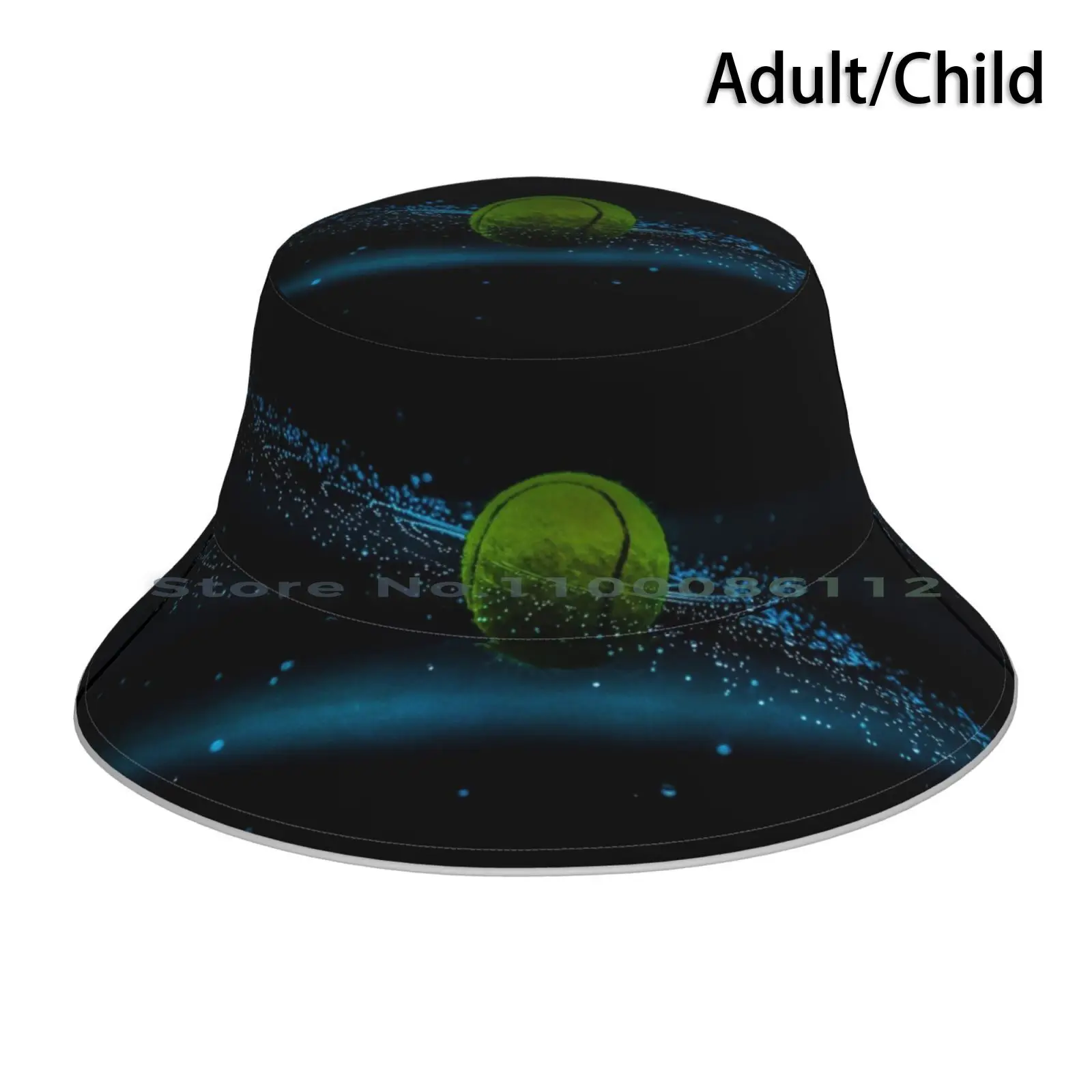 Green Tennis Ball Mask Bucket Hat Sun Cap Sports Tennis Ball Trending Trendy Tennis Shoes Green Tennis Foldable Outdoor