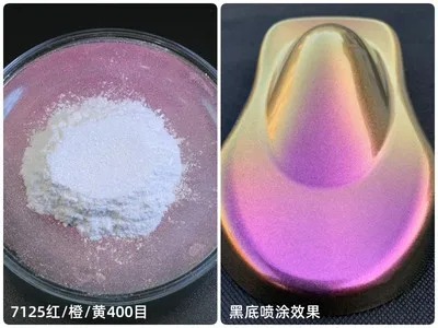 25g Iridescent White Ghost Chameleon Pigment  Colorshift Car Paint Pigment Powder  - Multi-Color Shifting Effect