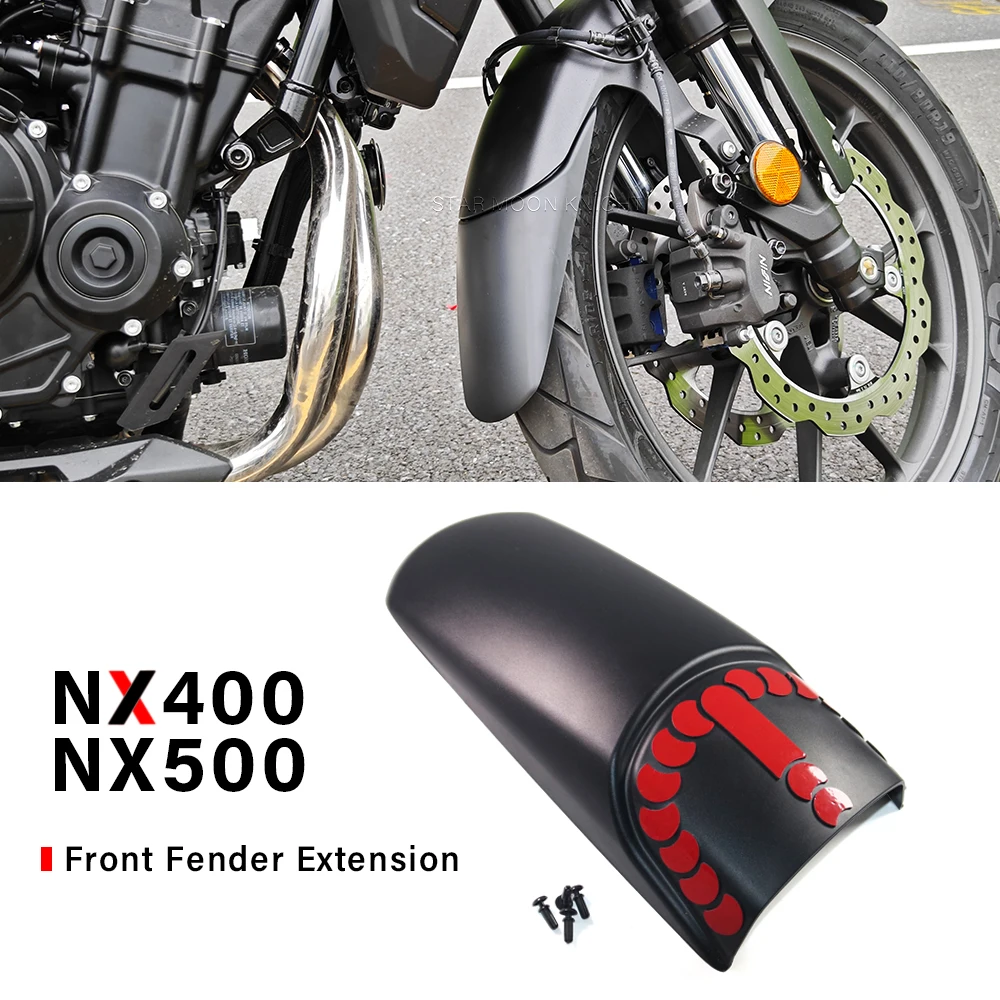 

Motorcycle For Honda Front Fender Extender NX400 NX500 2023 2024 NX 400 NX 500 Accessories Mudguard Extension