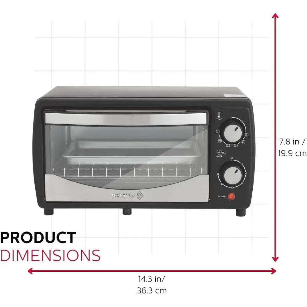 فرن محمصة كونترتوب 4 شرائح سعة 60 دقيقة مؤقت قابل للتعديل درجة الحرارة خبز شواء نخب السيارات اغلاق صينية الفتات