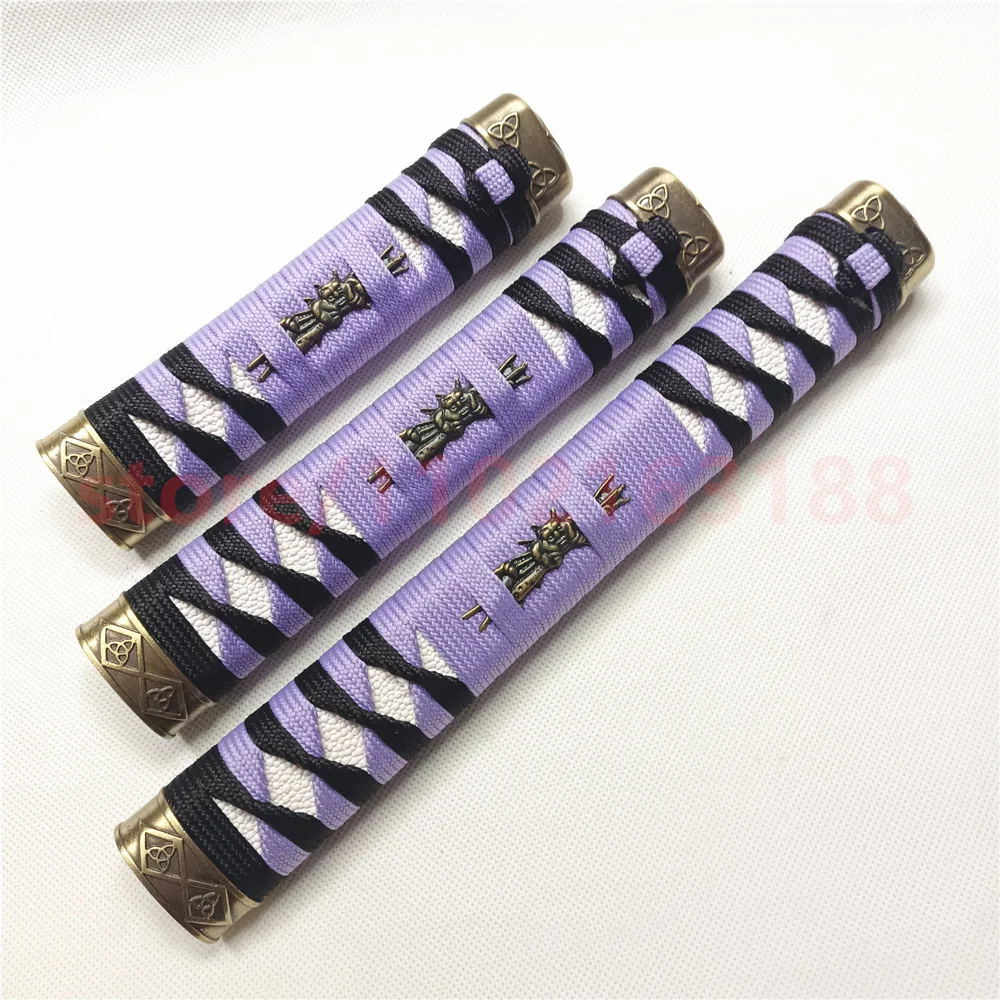 

3PC 15/20/26cm Tsuka Handle Hilt Alloy Fuchi Kashira Menuki For Japanese Real Japan Samurai Katana Sword Fittings New