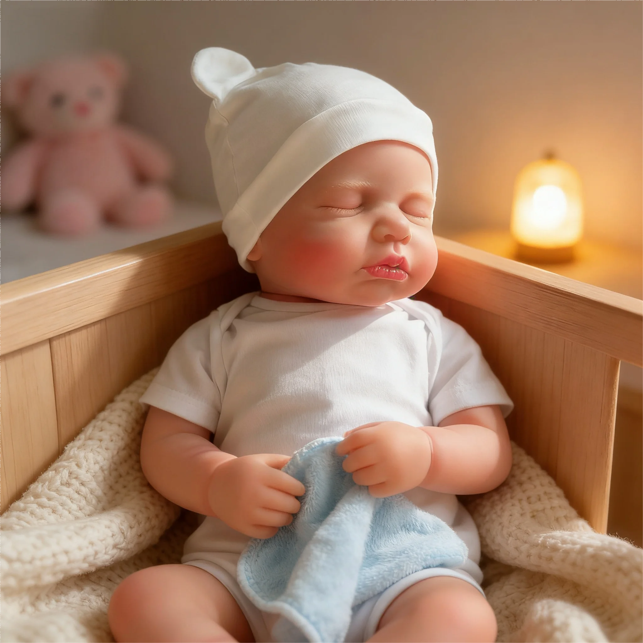 دمى أطفال واقعية بطول 18 بوصة - دمية حديثي الولادة ناعمة وثقيلة الوزن، قابلة للتشكيل بوضعيات جذابة تشبه الحياة الحقيقية - هدية للأطفال من عمر 3 سنوات فما فوق