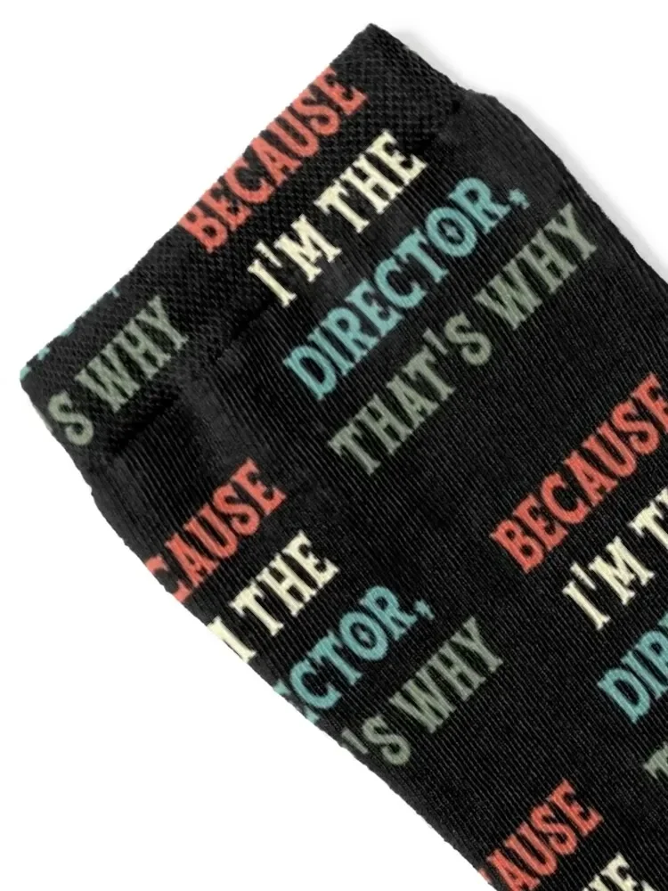 because i'm the director, that's why Socks bright garter kawaii winter Socks Male Women's