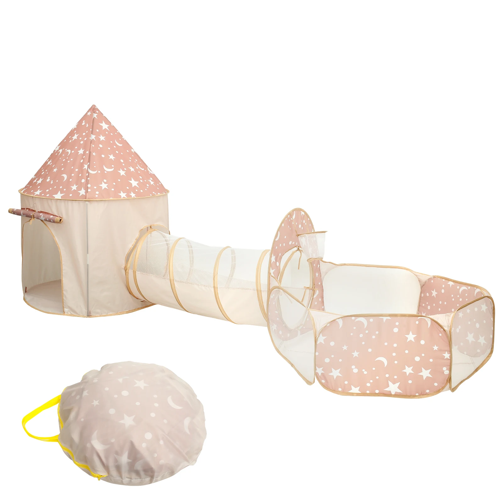 Tente de jeu pliable pour enfants, 3 pièces, avec Tunnel, pour bébés et tout-petits, tente de jeu confortable pour enfants avec fosse à balles, fête Pop-up polyvalente