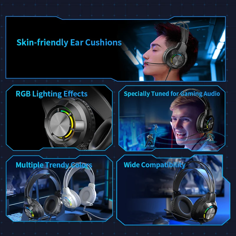 

50% OFF bluetooth gaming headphones with microphone Plastic color Black white For Sooyn Portable Audio SY-G45 LZ-C17 water proof