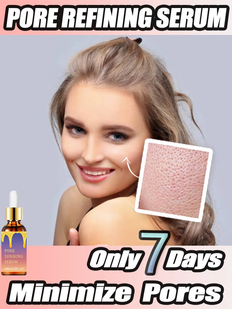 

Shrink Large Pores Serum Facial Brightening Firming Skin Hydrating Oil Control Moisturizing Facial Pore Minimizing Essence Firm