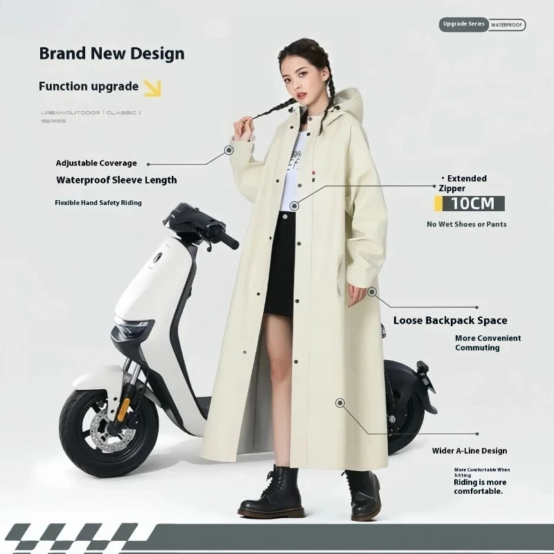 Full Body Rain Suit, Reflective Split Raincoat and Rainpants, Rainstorm Resistant Wear for E-bike Motorcycle Takeaway Riding