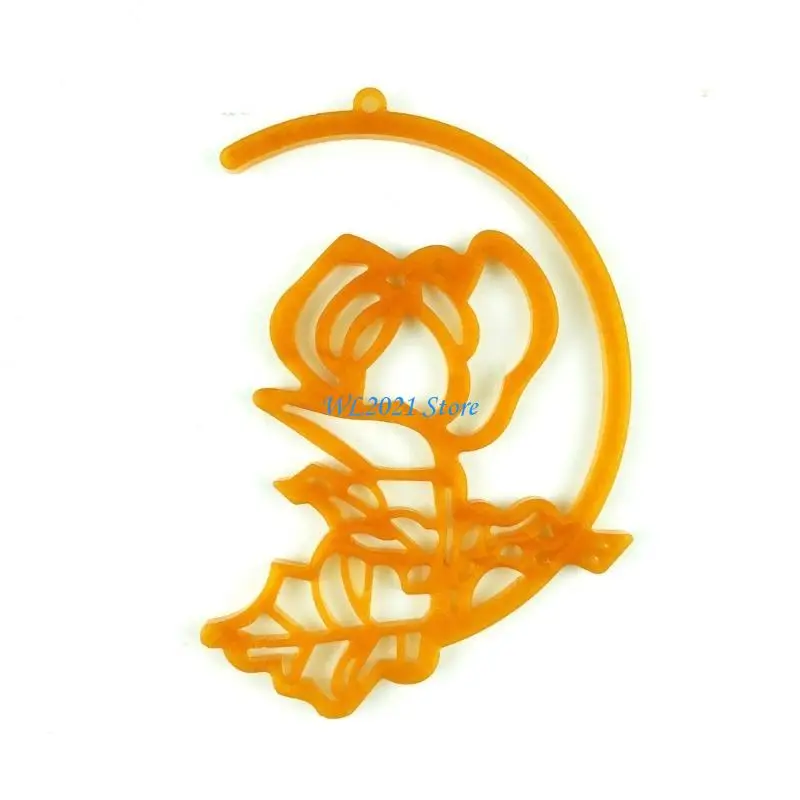 G5GC قالب راتينج للتعليق على الحائط على شكل زهرة القمر مجموعة قوالب سيليكون على شكل زهرة القمر لتزيين الحائط