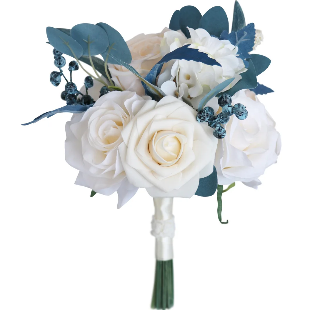 Wedding Party Bridesmaid Decoration Flower Rose Flowers Wedding Decorative Hand Flowers Bouquet