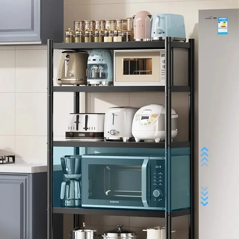 Large Capacity Kitchen Storage Rack Cabinet Supply Pot Shelf
