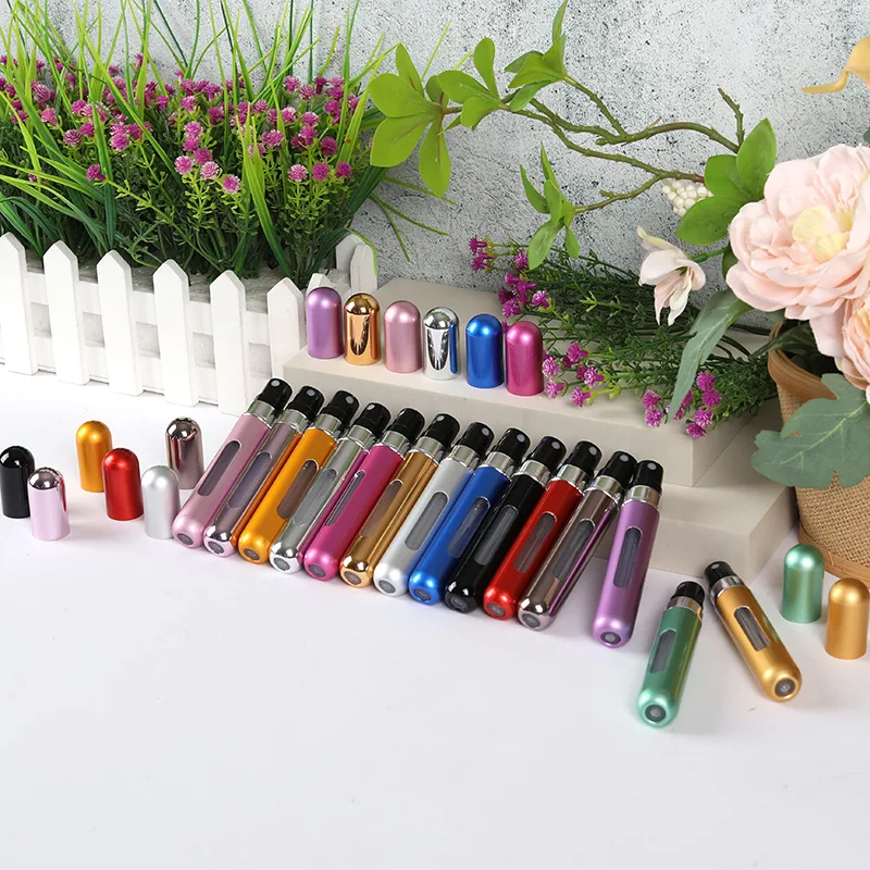 5/8ml Portable Perfume Atomizer Liquid Container For Cosmetics Mini Aluminum Spray Alcochol Empty Refillable Bottle