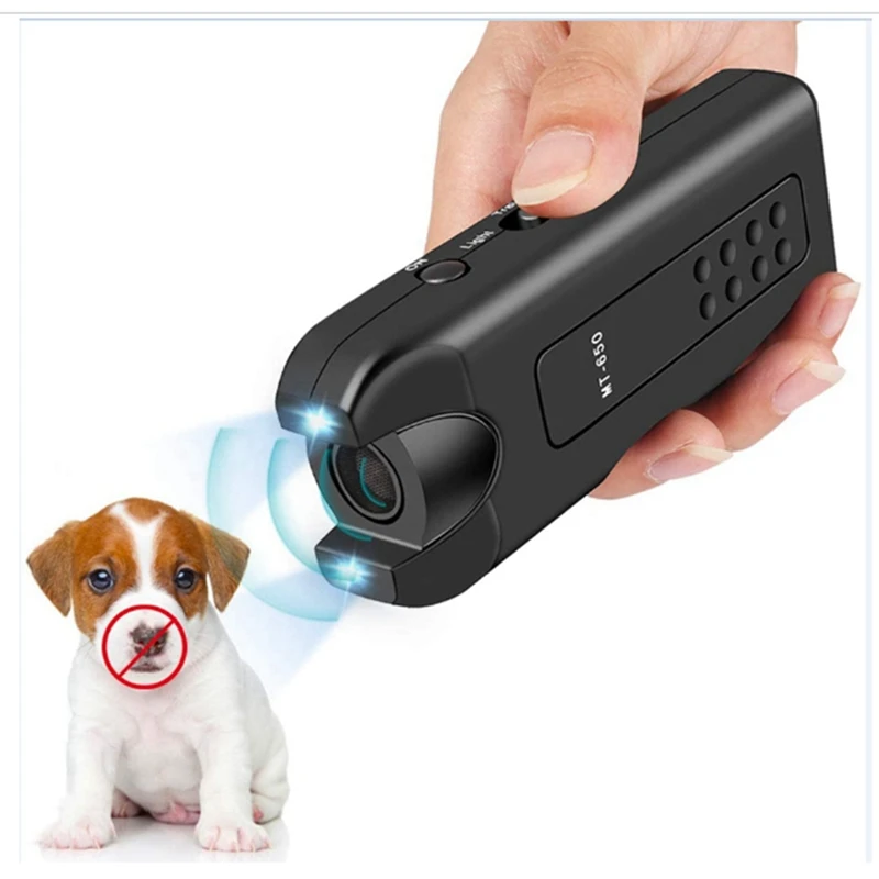 Ultrasonic Dog Repeller Chaser, Stop Bark Trainer, Anti Latido, Dispositivo Eletrônico, 2X