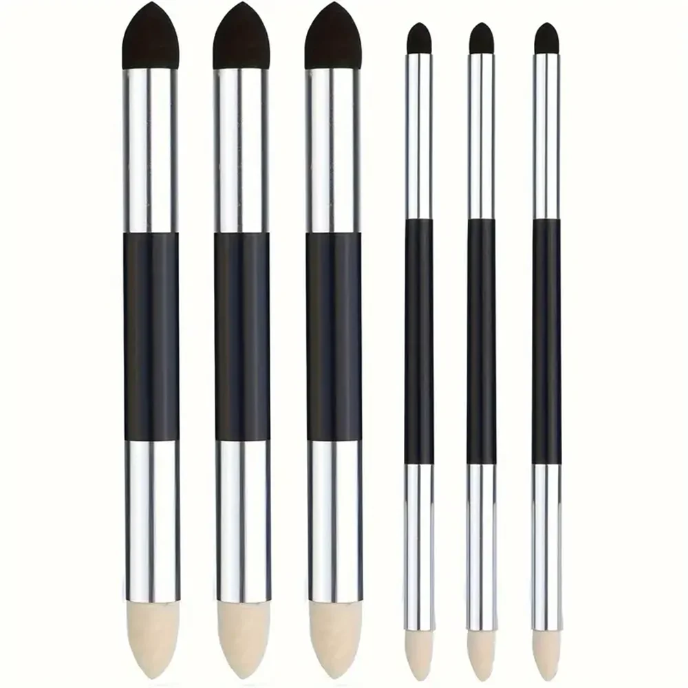 

[6pcs Dual-Tip Blending Pens] 6pcs Dual-Tip Sketch Blending Pens - Reusable & Washable Foam and Felt Brushes for Artists