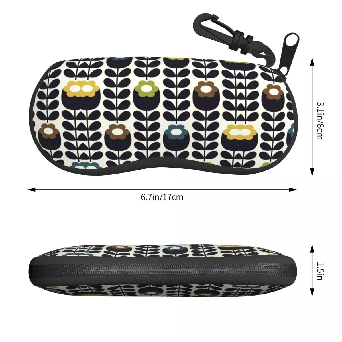 Scandinavian Flowers Orla Kiely Shell Eyeglasses Protector Cases Fashion Sunglass Case Glasses Bag