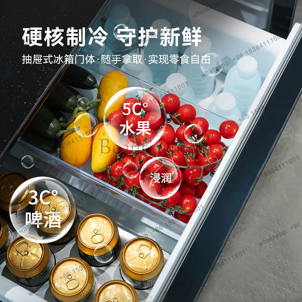 Smart refrigerator coffee table 135L refrigerated mechanical version light luxury household merchant