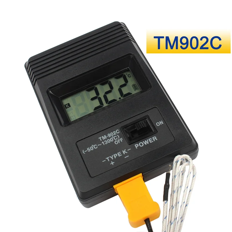 

REPLA-TM-902C Цифровой термометр Tm902c Измеритель температуры-50-1300 градусов Диапазон отображения