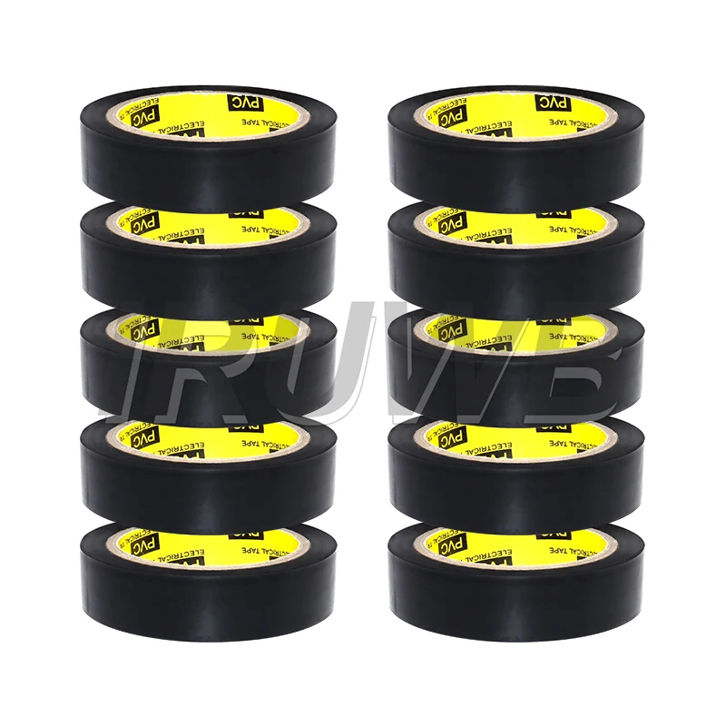 High-temperature resistant black rubber electrical tape-durable and soft insulating adhesive, used for industrial, household