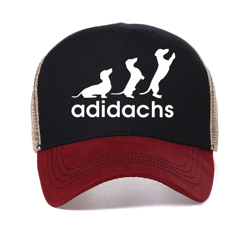 Dachshund Dog Lover baseball cap men Women Wiener Dog caps outdoor adjustable mesh Breathable trucker hats