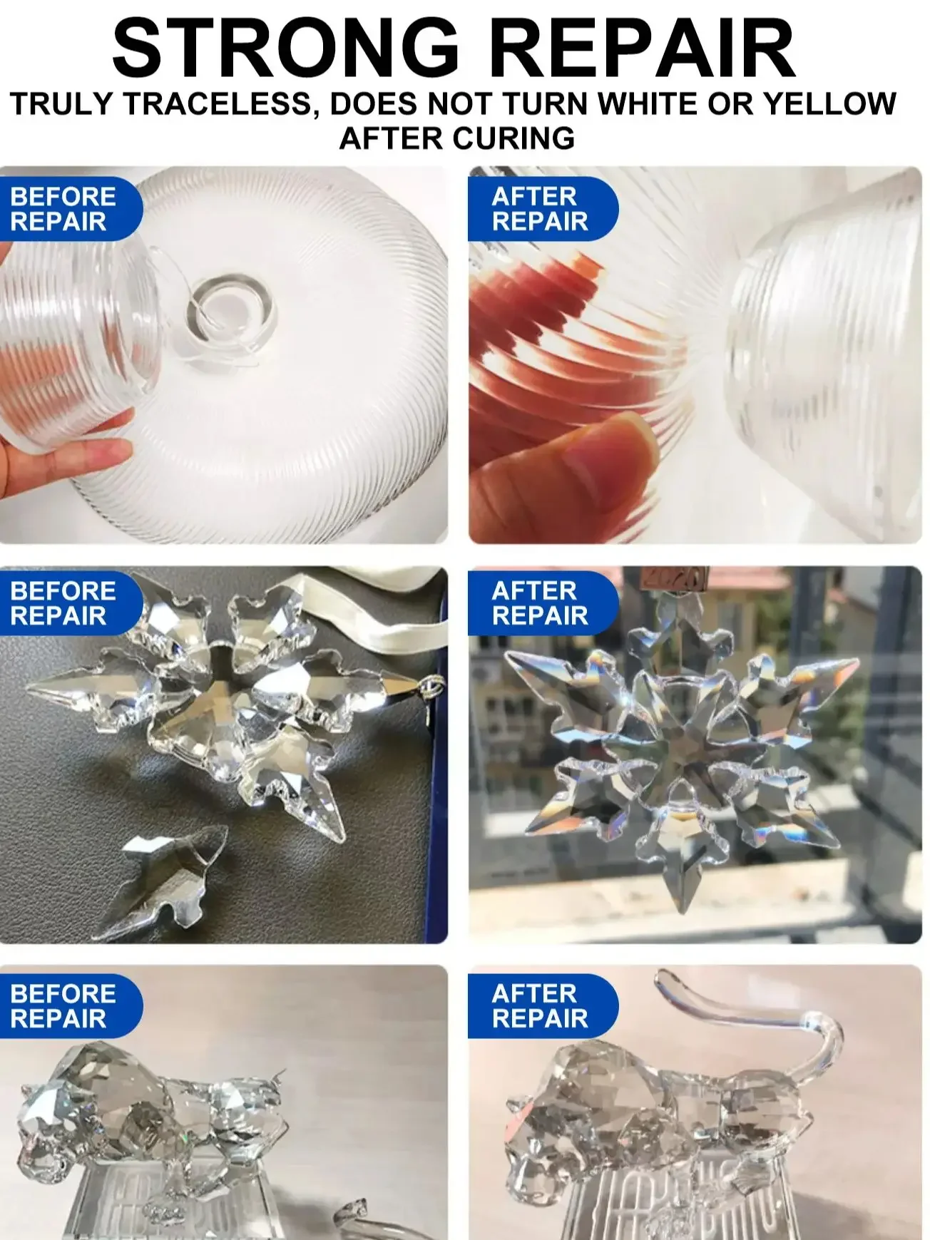 LOOLIFL 20g 401 سوبر لاصق متعدد الوظائف لاصق قوي مناسب للالتصاق المعدن والسيراميك والخشب والبلاستيك والألعاب والأحذية #5