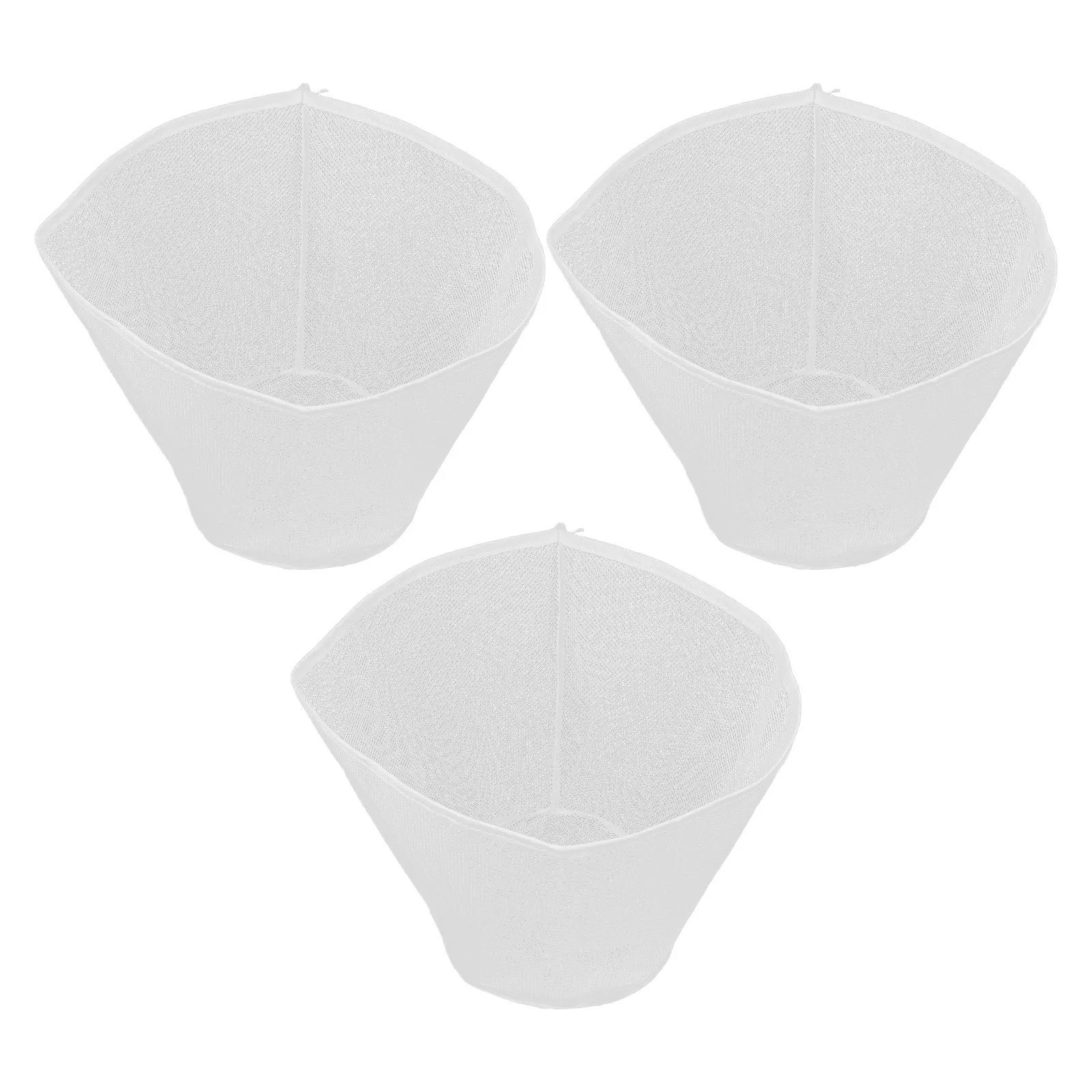 

3Pcs Vegetable Washing Basket Bag - Bowl Shaped Colander Drainage Basket - Food Grade Mesh Strainer for Fresh Produce - Kitchen