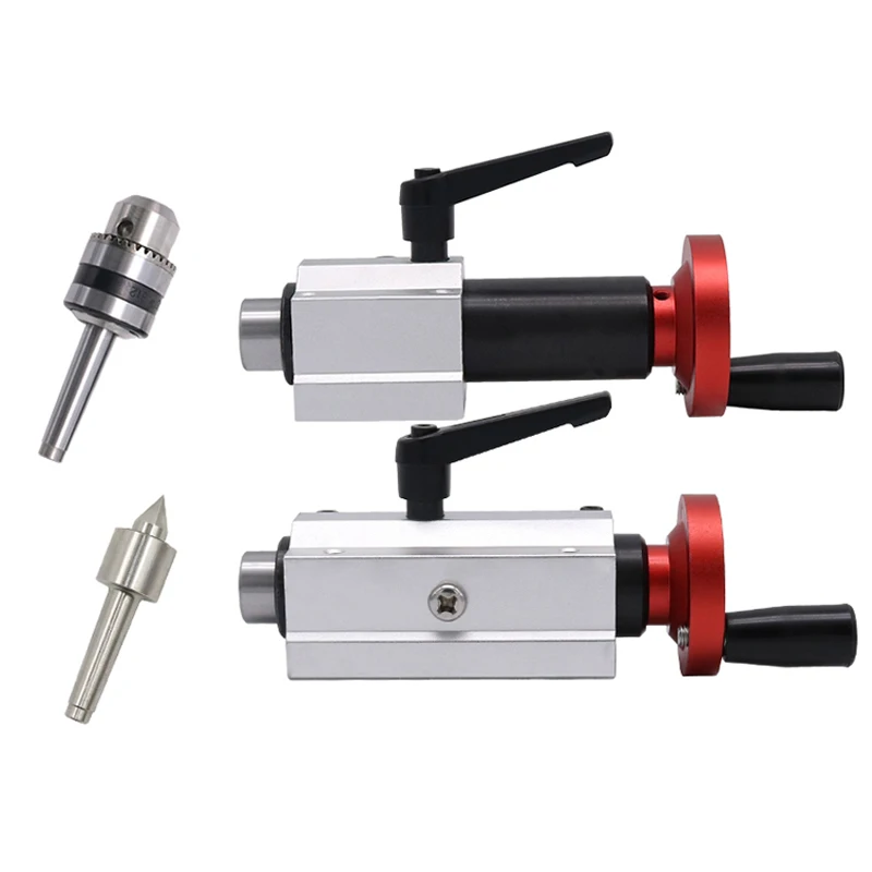 

Mini Woodworking Lathe Telescopic Tail Top Seat Rotary Movable Drilling Tailstock Live Top Circular Pointed Top Needle B12 Chuck