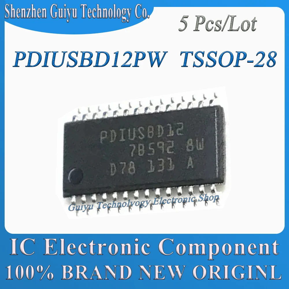 5 Pcs/Lot PDIUSBD12PW PDIUSBD12 PDIUSBD1 PDIUSBD USB TSSOP-28 IC MCU Chip