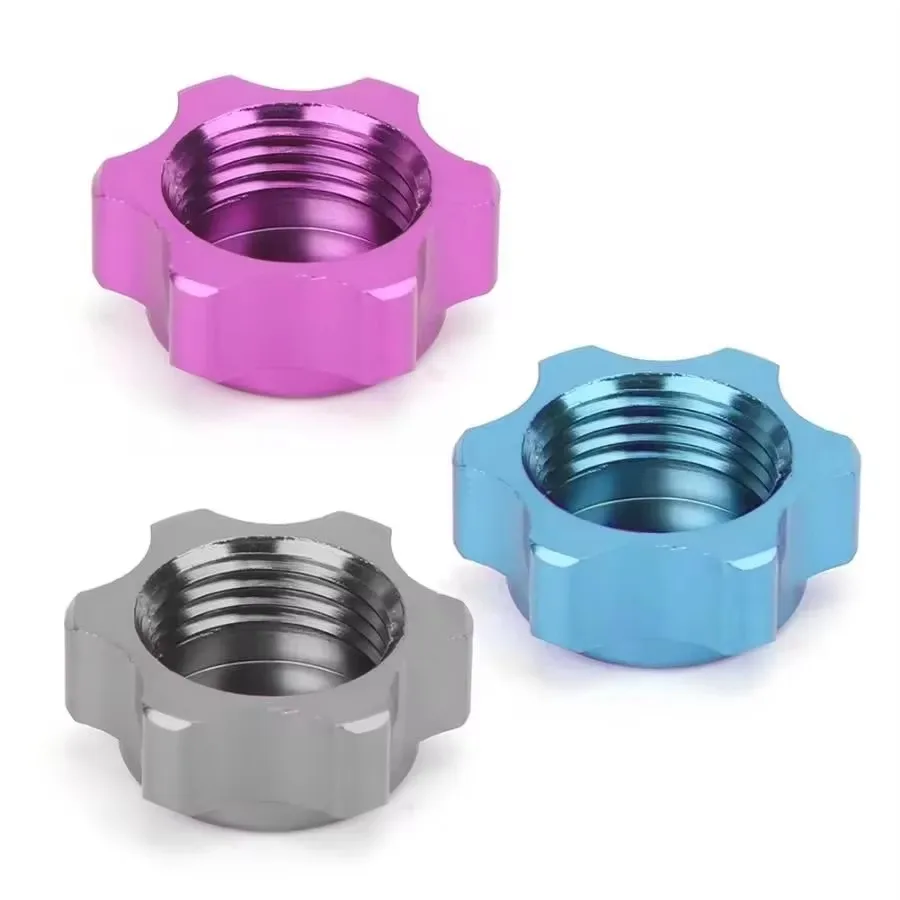 4PCS Aluminum Dust Proof 17MM Wheel Rim Hub Nuts Cover 81212 Upgrade Part RC 1/8 80123