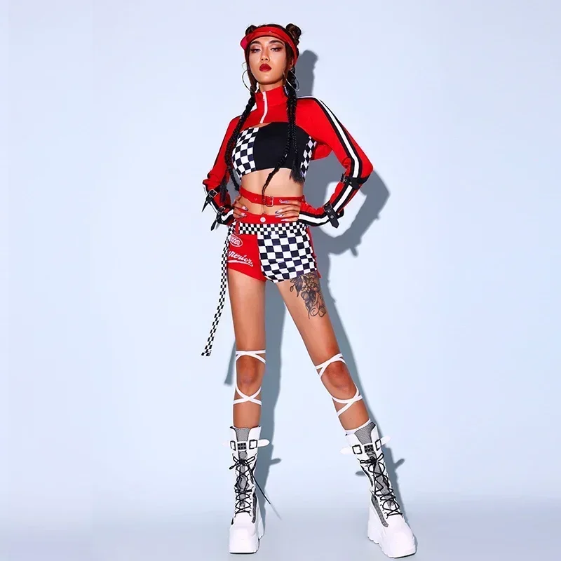 

Hip-hop Street Dance Costume Adult Jazz Dancewear Sexy Korean Dance Girl Group Pole Dance Clothing Kpop Clothes for Perfromance
