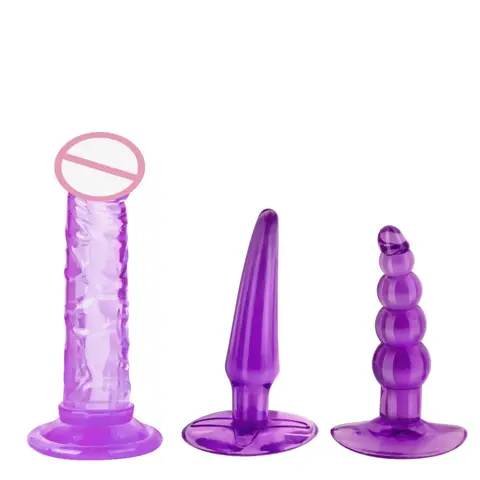 3pcs Anal plug set, rear entrance toy, G-spot stimulator, adult sex toy, suitable for both men and women, anal stimulator