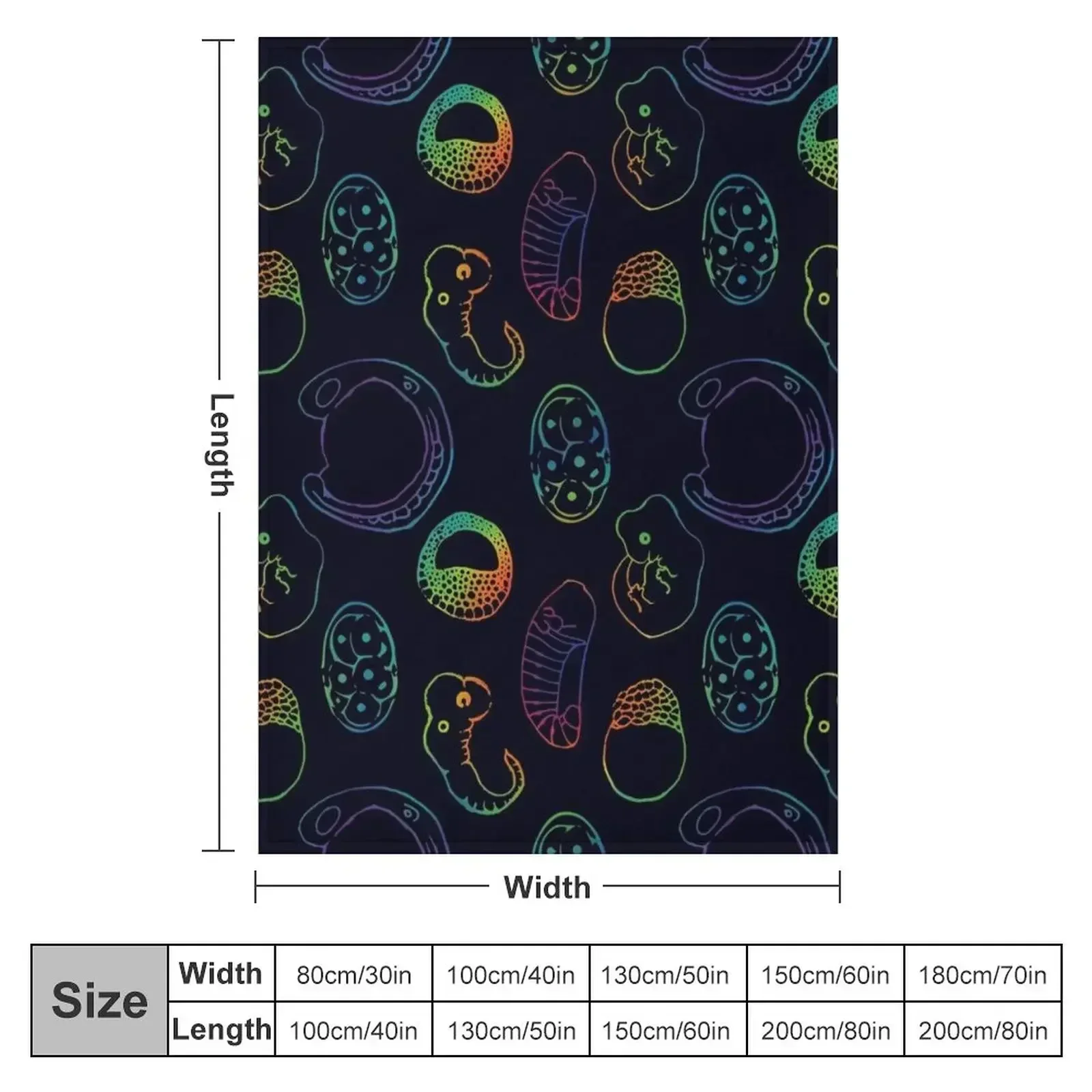 Developmental biology Throw Blanket couch cozy soft plush fuzzy picnic outdoor blanket
