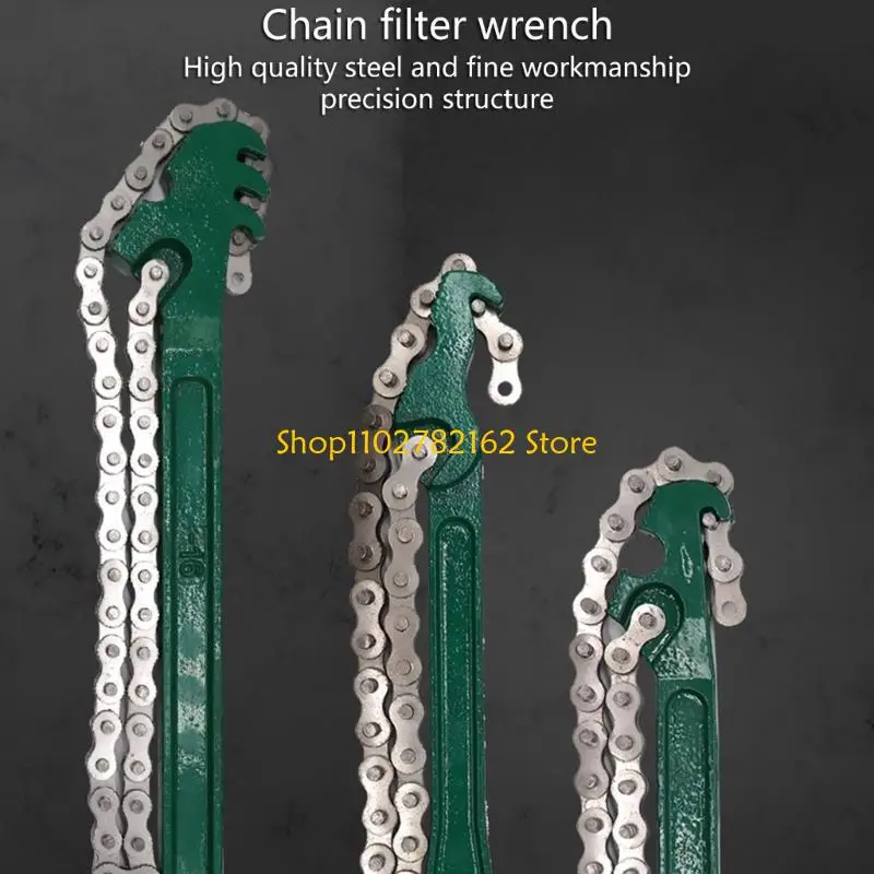 

547B Car Engine Oil Filter Chain Grip Wrench Remover Steel Removal Tool 9/12/16Inch