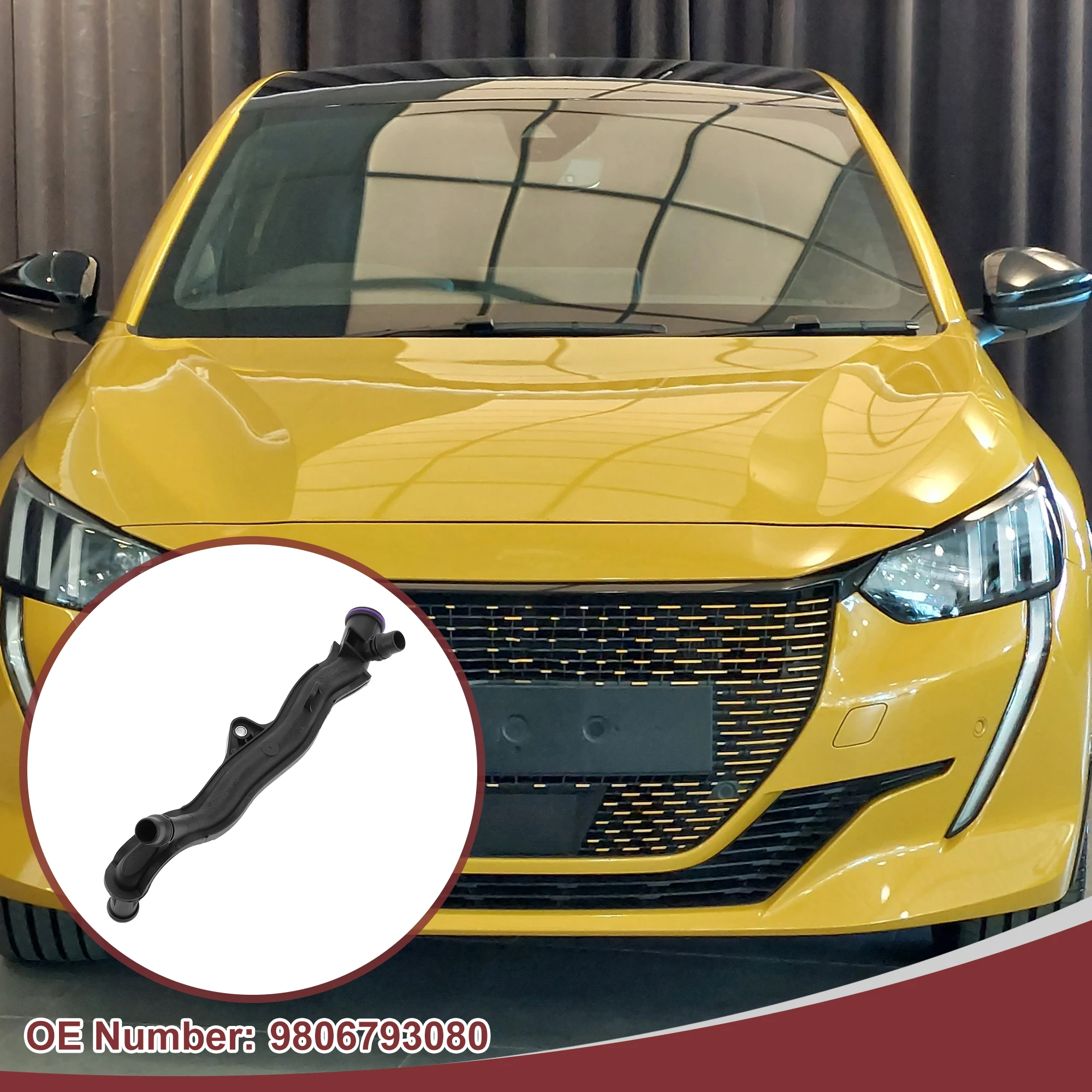 UXCELL 1 قطعة خرطوم المبرد المبرد لبيجو 208 MK1 1.0 VTi 2012-2019 محرك ترموستات الإسكان أنابيب مضخة المياه