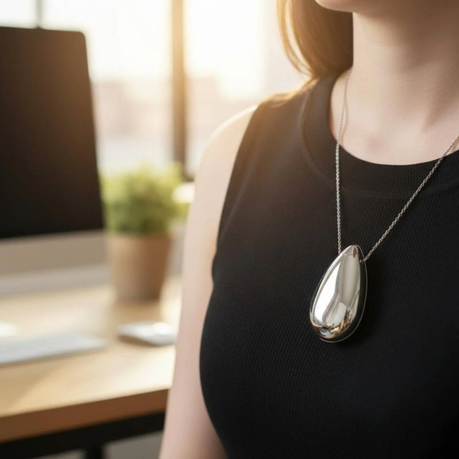 Individual Air Purifier Necklace Silent Function Wearable Air Purifier Mini Negative Electrically Charged Particle Generator