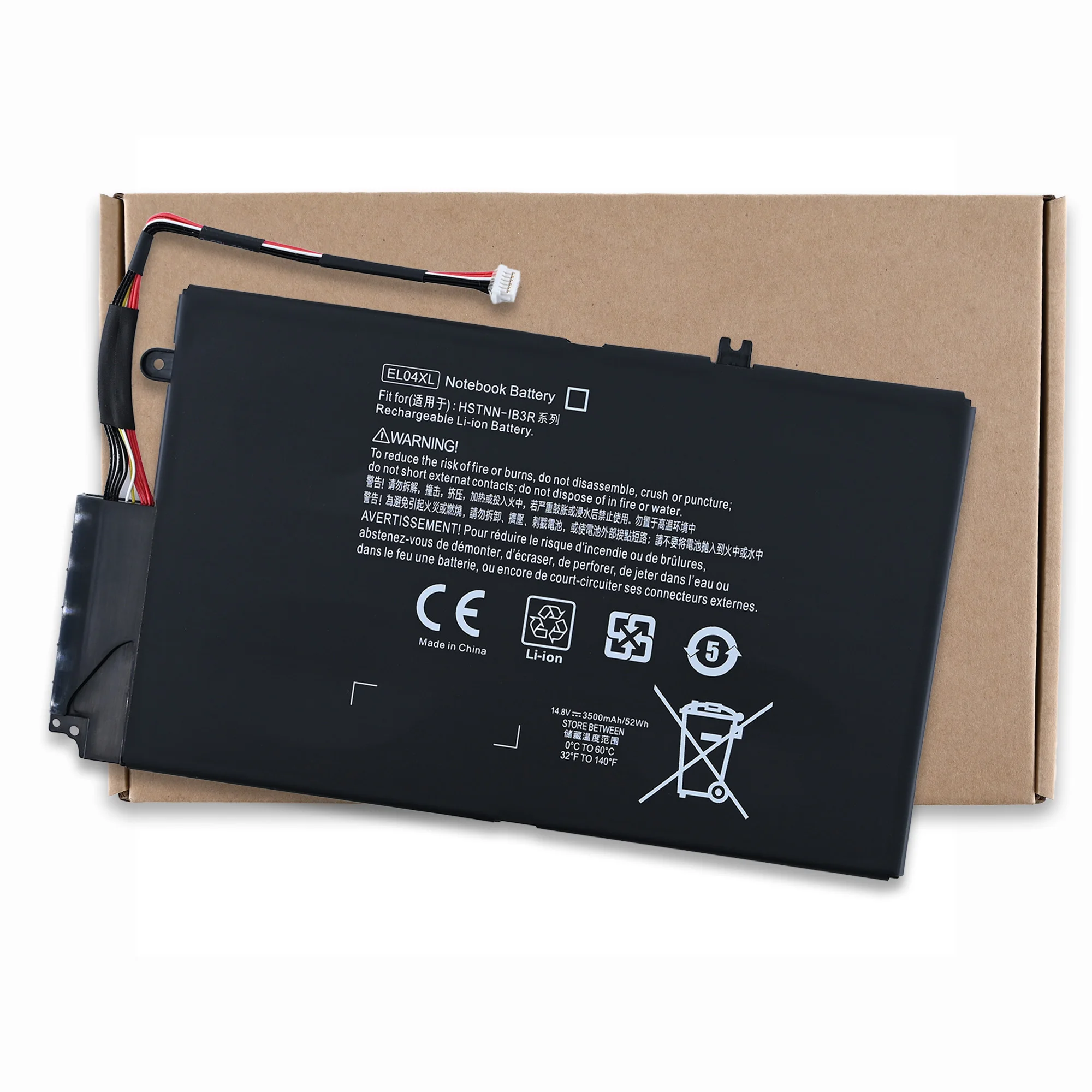 Batería de Repuesto LOLG EL04 EL04XL ELO4XL TPN-C102 HSTNN-IB3R 681879-1C1 681949-001 HSTNN-UB3R 681879-171 681879-541 para HP Envy 4-1