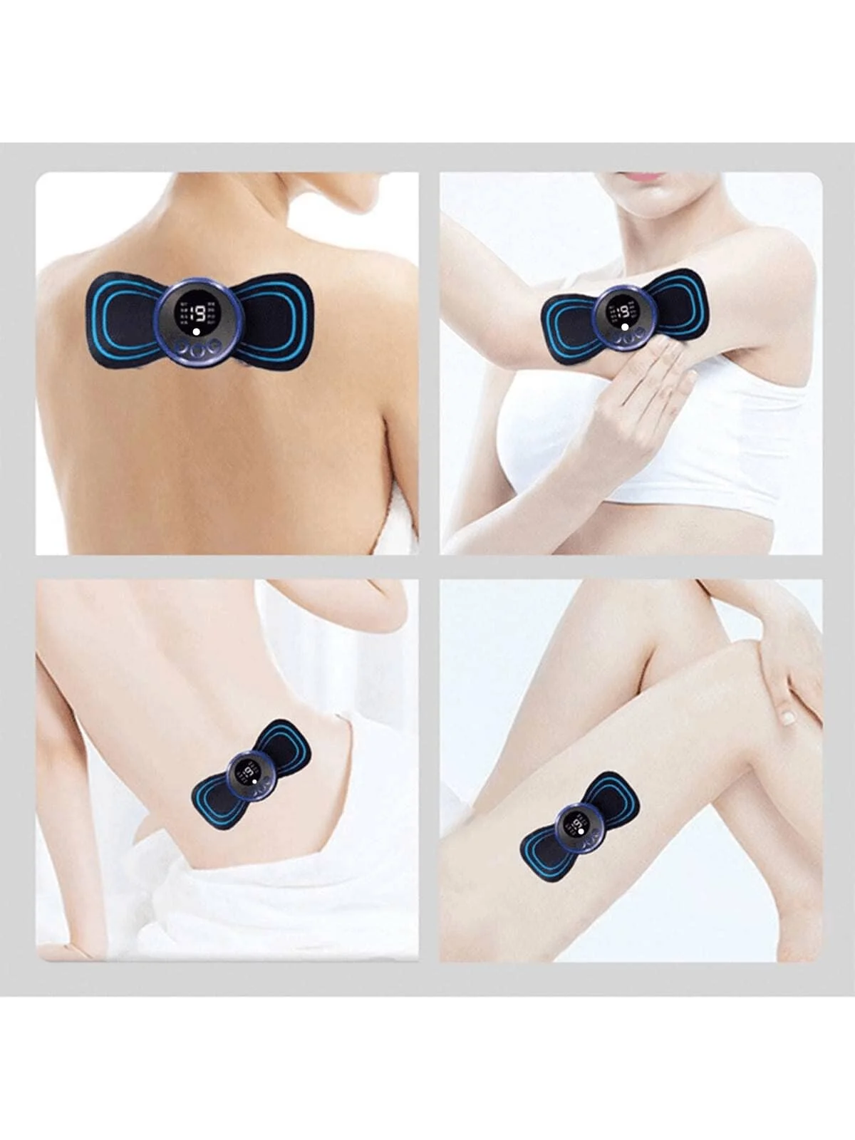 2026, شاشة الكريستال السائل EMS تدليك الرقبة مدلك كهربائي عنق الرحم الظهر التصحيح 8 وضع نبض العضلات محفز المحمولة Rechargeab