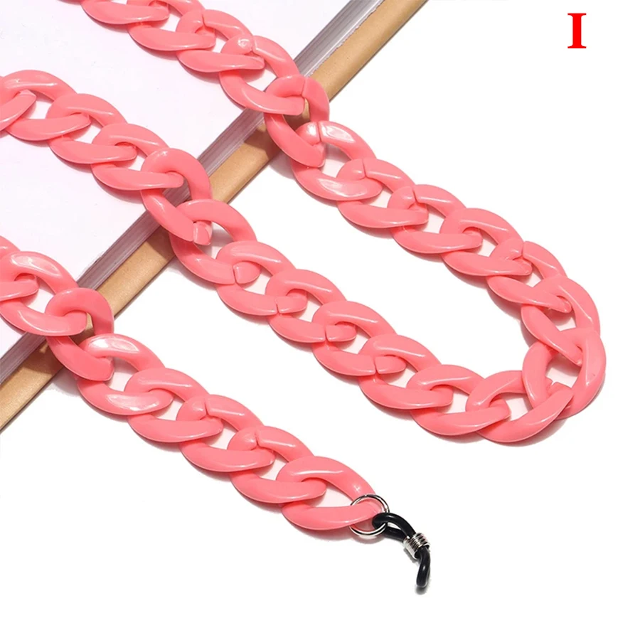 1Pcs Glasses Chain New Acrylic Candy Color Sunglasses Chains Straps Necklace Chunky Lanyards Neck Eyeglasses Holder Cord