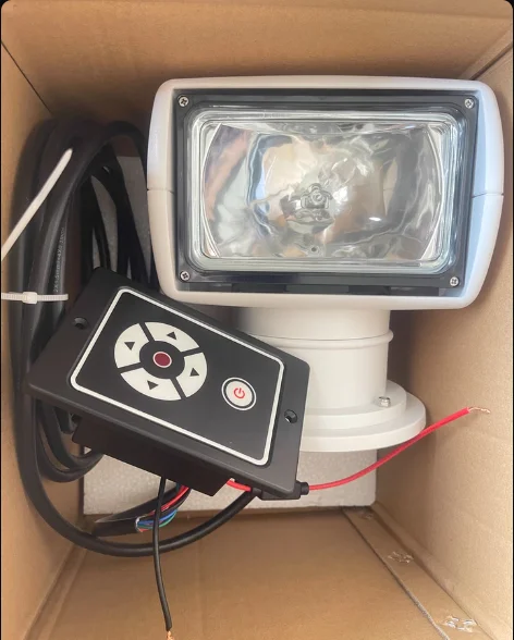 Marine Spotlight, 12V Halogen / 24V Xenon Boat Searchlight for Yachts and Fishing Vessels