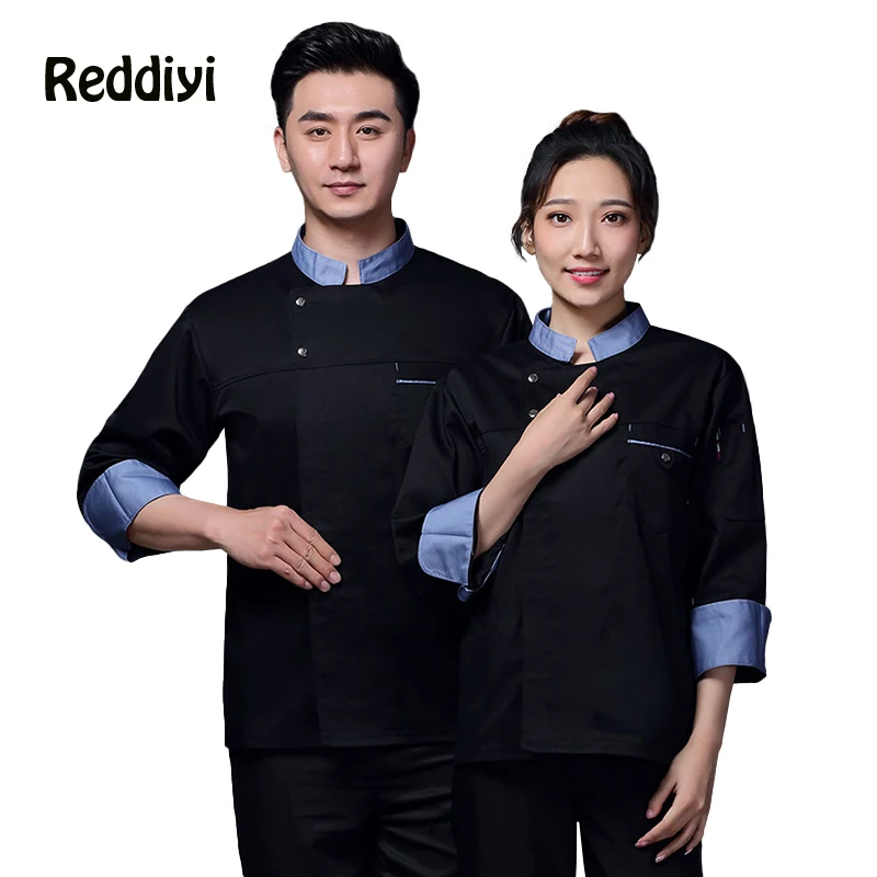 Catering Hotel Men Chef Jacket maniche lunghe Hot Pot Restaurant Kitchen Uniform Cook Costume Bakery Women cameriere abiti da lavoro