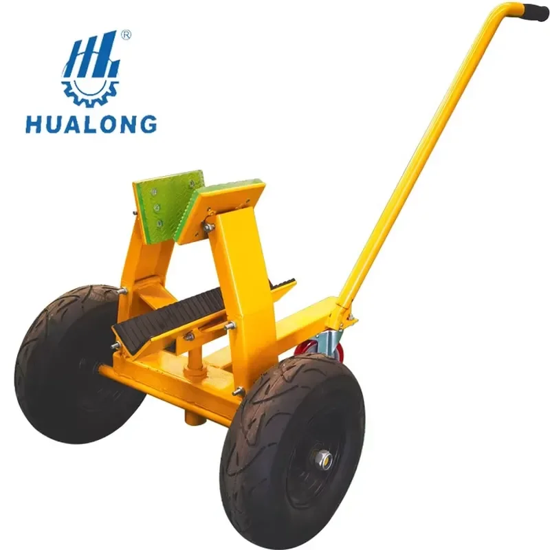 Heavy Duty 3 Wheel Granite Marble Slate Moving Cart Self Locking Dolly for Stone Slab Transport Professional Grade Equipment