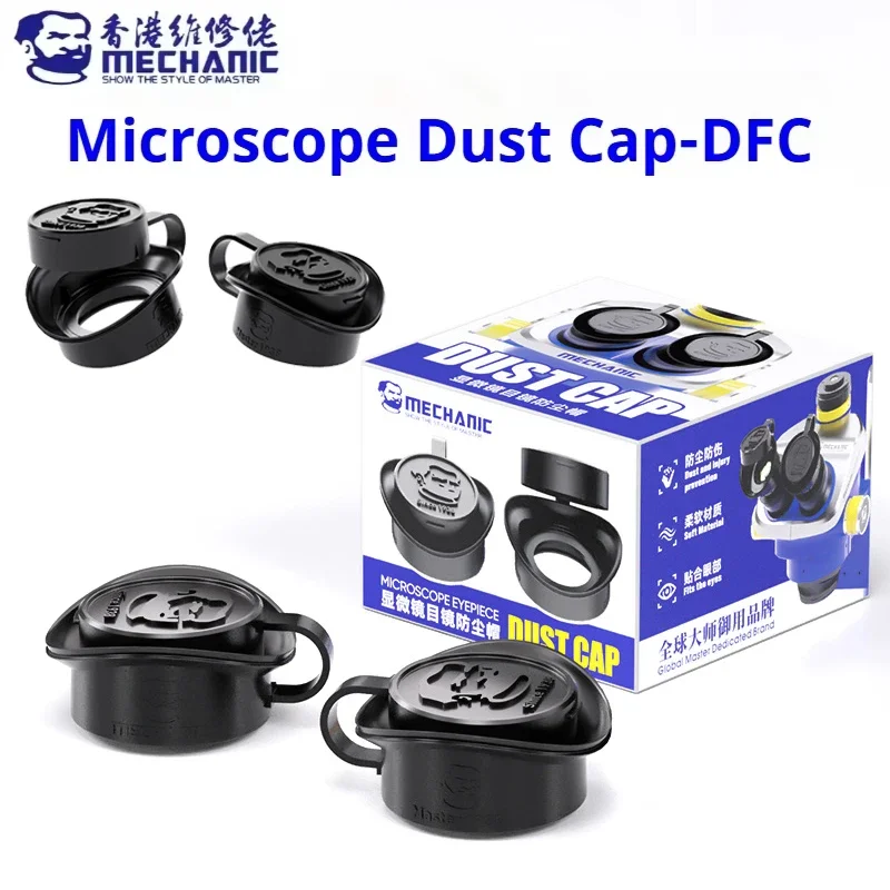 MECHANIC DFC Sealed Soft Silicone Eyepiece Protector Anti-Fog Dustproof Shield for Trinocular Stereo Microscope Cellphone Repair