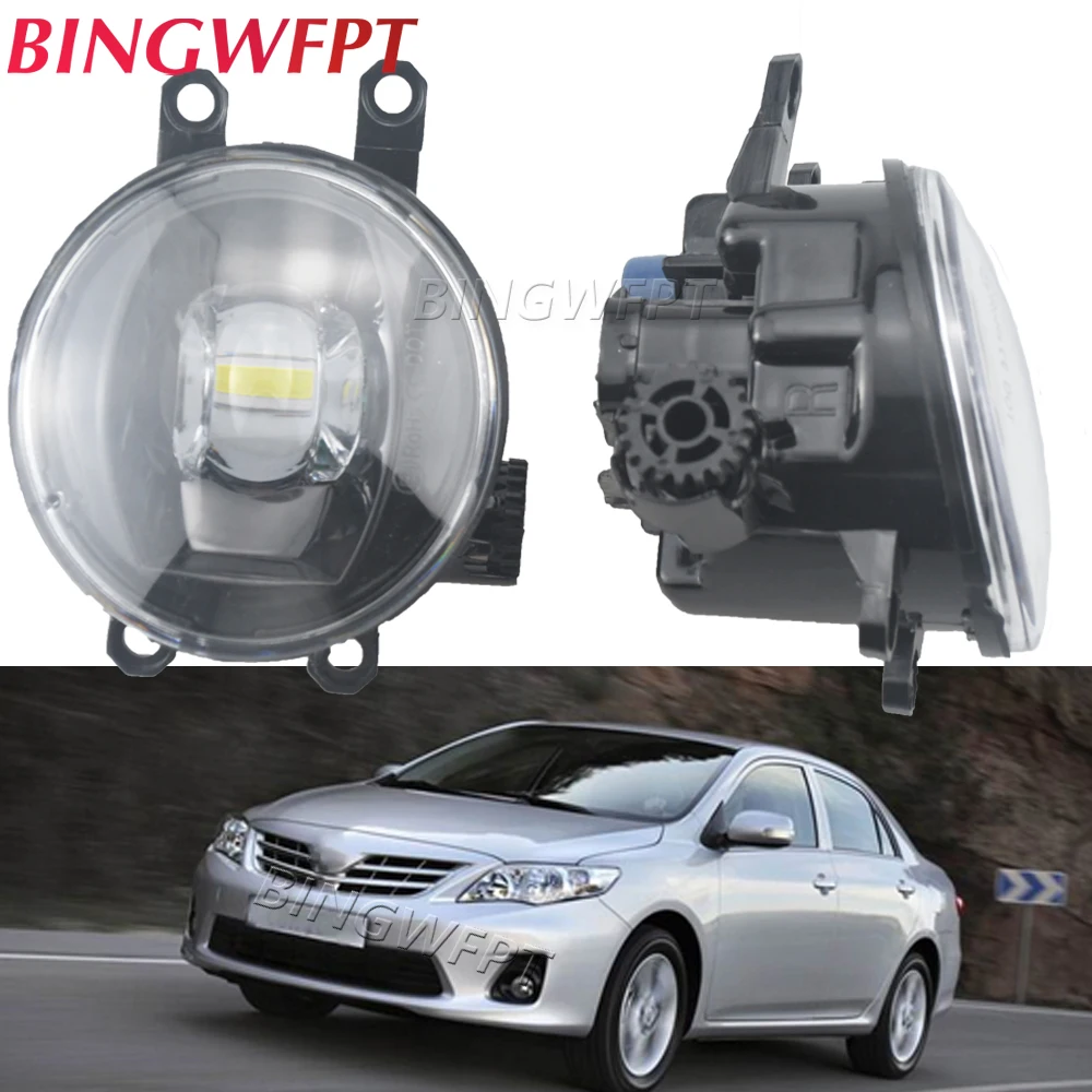 2 X Car Fog Light LED Lens DRL Fog Daytime Lamp 30W  For Toyota Corolla e150 Altis 2011 2012 2013 Prius Tacoma Camry Sienna