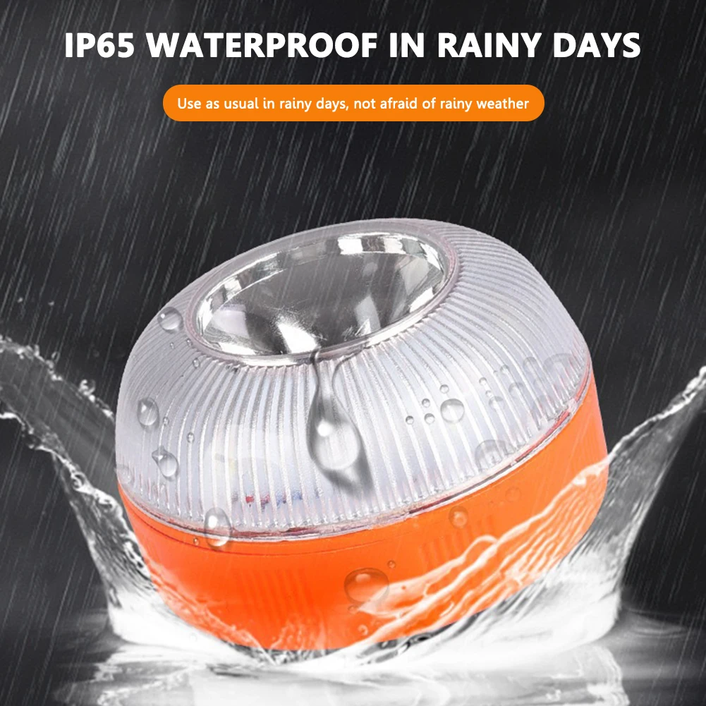 1-5PCS LED Auto Noodverlichting V16 Magnetische Inductie Stroboscoop Verkeersongeval Lamp Veiligheid Accessoire Licht USB/Batterij