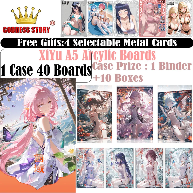 

Новые доски XiYu Arcylic A5 Коллекционные карты Goddess Story Карты Waifu Genshin Impact Honkai:StarRail Игрушка Хобби Подарки