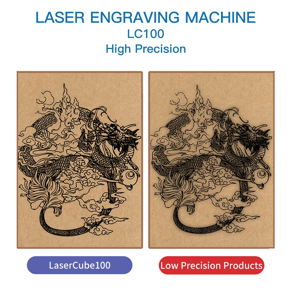 Laser Engraver CNC DIY LC100 Laser Engraving Machine Fast Mini Logo Mark Printer Cutter Woodworking Wood Plastic